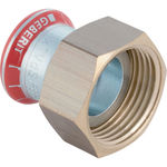 Transición Geberit serie Mapress Acero al Carbono con tuerca de racor: d=15mm, di=13mm, G=3/4″